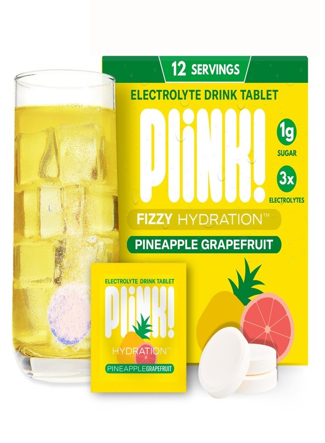 Plink! Fizzy Electrolyte Drink Tablets for Daily Hydration - 12ct Electrolyte Tablets + Sodium, Potassium, Magnesium, Low-Calorie, Low-Sugar Keto Electrolytes Powder Hydration Packets Water Flavoring - Image 1